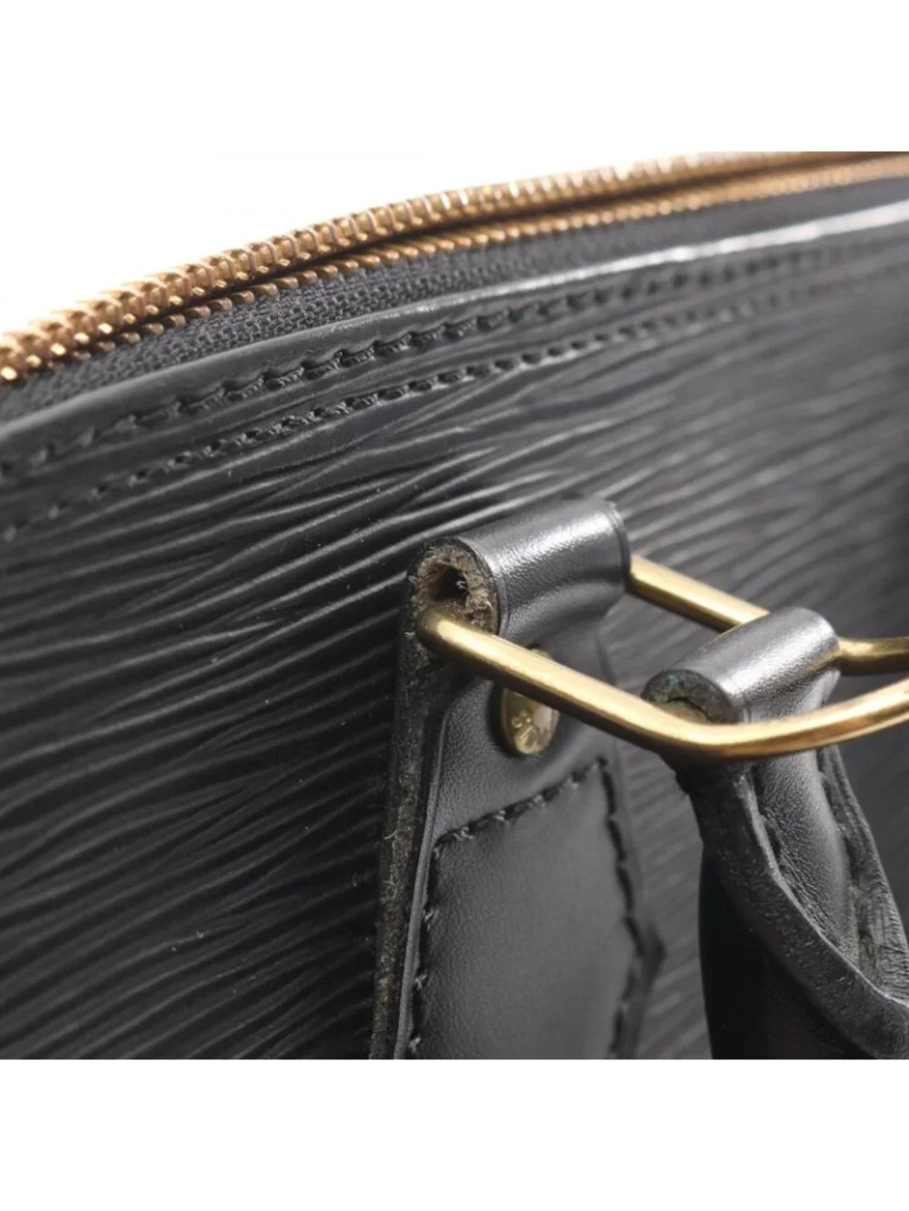 Louis Vuitton Handbag Alma Epi Noir Leather - Picture 10 of 11
